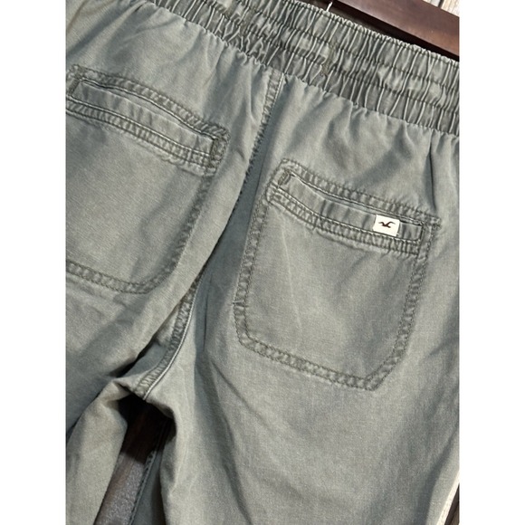 Hollister Womens Olive Green Jogger Pants Elastic Waist Drawstring XS - Picture 4 of 8